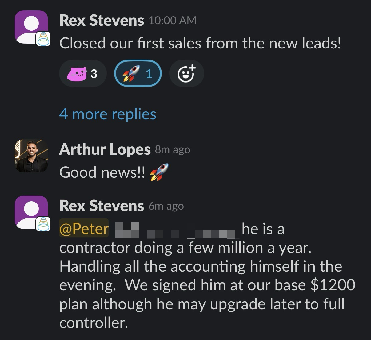 Cairn first sale from ads