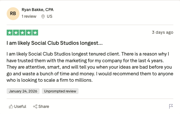 Ryan Bakke Trustpilot review