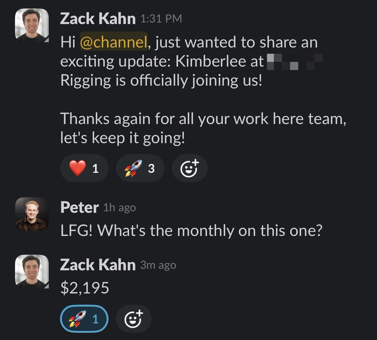 Zack Scalability second sale